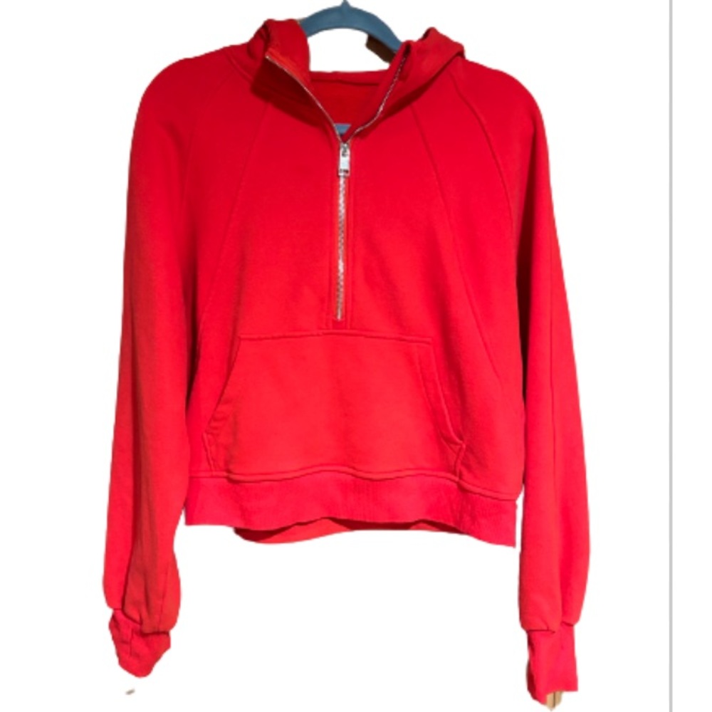 Unbranded red sweatshirt with zipper size medium